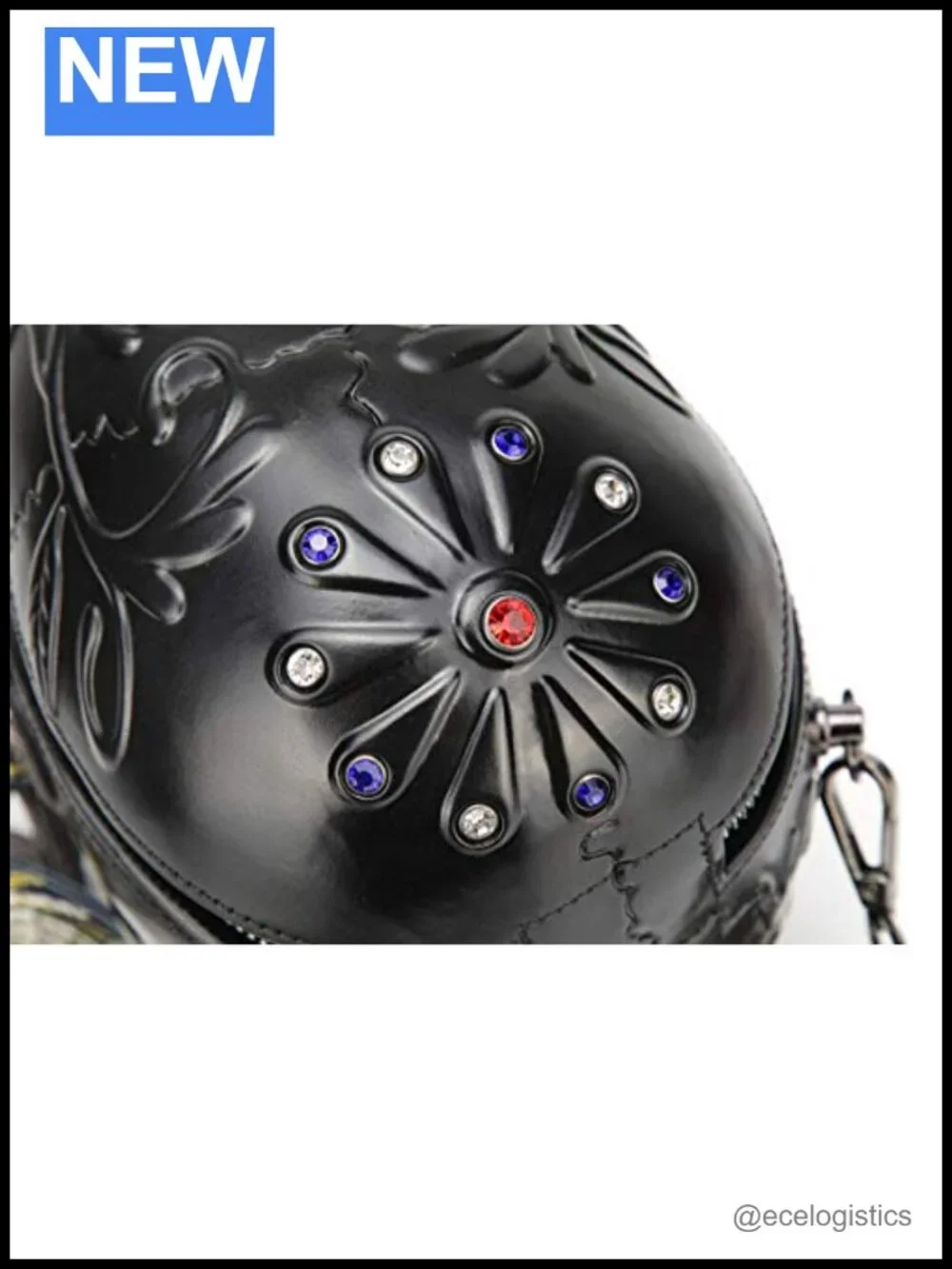 PVC Skull Shoulder Bag Handbag Crossbody Purse for Women